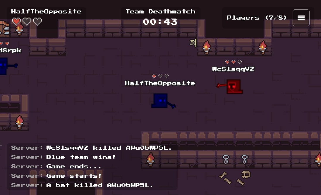 TOSIOS browser shooter running on Gamira